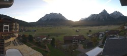 Archived image Webcam Panoramic view Hotel Post Lermoos 06:00