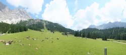 Archiv Foto Webcam Rundblick Ehrwalder Alm 11:00