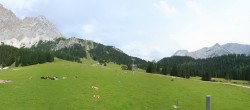 Archiv Foto Webcam Rundblick Ehrwalder Alm 13:00