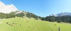 Archiv Foto Webcam Rundblick Ehrwalder Alm 13:00
