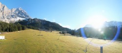 Archived image Webcam Panoramic view Ehrwalder Alm 08:00