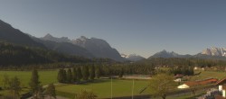Archiv Foto Webcam Krün: Tourist-Information 07:00