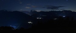Archiv Foto Webcam Panoramablick Dolomiten 01:00