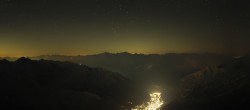 Archiv Foto Webcam Mont-Blanc-Gruppe Panorama 23:00