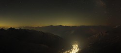 Archiv Foto Webcam Mont-Blanc-Gruppe Panorama 03:00