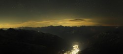 Archiv Foto Webcam Mont-Blanc-Gruppe Panorama 23:00