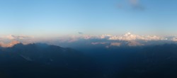 Archiv Foto Webcam Mont-Blanc-Gruppe Panorama 19:00