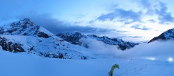 Archived image Webcam Kühtai - Chair lift Wiesbergbahn 19:00