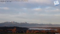 Archiv Foto Webcam Bad Endorf - Blick über den Simssee auf Wendelstein 01:00