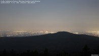 Archived image Webcam Großer Feldberg - View to Frankfurt 23:00