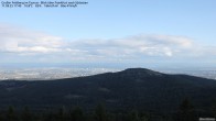 Archived image Webcam Großer Feldberg - View to Frankfurt 14:00