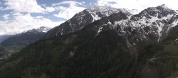 Archiv Foto Webcam Checrouit Panoramablick, Courmayeur 13:00