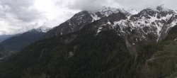 Archiv Foto Webcam Checrouit Panoramablick, Courmayeur 09:00