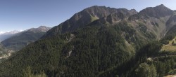 Archiv Foto Webcam Checrouit Panoramablick, Courmayeur 15:00