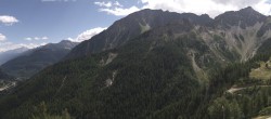 Archiv Foto Webcam Checrouit Panoramablick, Courmayeur 13:00
