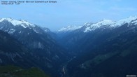 Archived image Webcam Tristner/ Zillertal - View to Grinberg 22:00