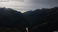 Archiv Foto Webcam Tristner/ Zillertal - Blick zum Grinberg 19:00