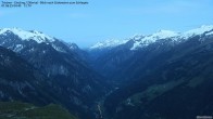 Archiv Foto Webcam Tristner/ Zillertal - Blick zum Grinberg 03:00