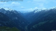 Archiv Foto Webcam Tristner/ Zillertal - Blick zum Grinberg 03:00