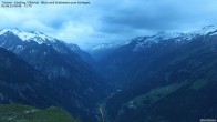 Archiv Foto Webcam Tristner/ Zillertal - Blick zum Grinberg 03:00