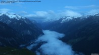 Archiv Foto Webcam Tristner/ Zillertal - Blick zum Grinberg 03:00