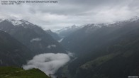 Archiv Foto Webcam Tristner/ Zillertal - Blick zum Grinberg 19:00