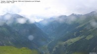 Archiv Foto Webcam Tristner/ Zillertal - Blick zum Grinberg 13:00
