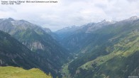 Archiv Foto Webcam Tristner/ Zillertal - Blick zum Grinberg 09:00