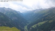 Archiv Foto Webcam Tristner/ Zillertal - Blick zum Grinberg 13:00