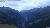 Archiv Foto Webcam Tristner/ Zillertal - Blick zum Grinberg 19:00