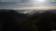 Archived image Webcam Hochrieshütte - View to the south 18:00