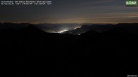 Archived image Webcam Hochrieshütte - View to the south 20:00