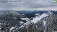 Archived image Webcam Hochrieshütte - View to the south 13:00
