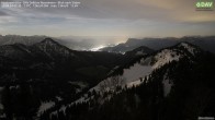 Archived image Webcam Hochrieshütte - View to the south 01:00