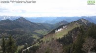 Archived image Webcam Hochrieshütte - View to the south 13:00