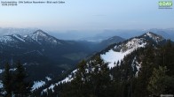 Archived image Webcam Hochrieshütte - View to the south 05:00