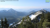 Archived image Webcam Hochrieshütte - View to the south 09:00