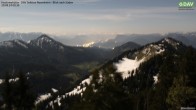 Archived image Webcam Hochrieshütte - View to the south 23:00