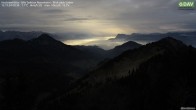 Archived image Webcam Hochrieshütte - View to the south 23:00