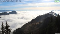 Archived image Webcam Hochrieshütte - View to the south 13:00