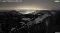 Archived image Webcam Hochrieshütte - View to the south 23:00