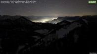 Archived image Webcam Hochrieshütte - View to the south 23:00