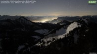 Archived image Webcam Hochrieshütte - View to the south 01:00