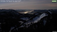 Archived image Webcam Hochrieshütte - View to the south 05:00