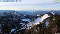 Archived image Webcam Hochrieshütte - View to the south 07:00