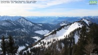 Archived image Webcam Hochrieshütte - View to the south 09:00