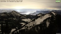 Archived image Webcam Hochrieshütte - View to the south 17:00