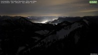 Archived image Webcam Hochrieshütte - View to the south 23:00