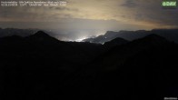 Archived image Webcam Hochrieshütte - View to the south 23:00