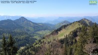 Archived image Webcam Hochrieshütte - View to the south 09:00